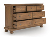 Feddinger Panel Storage Bed, Dresser and Nightstand