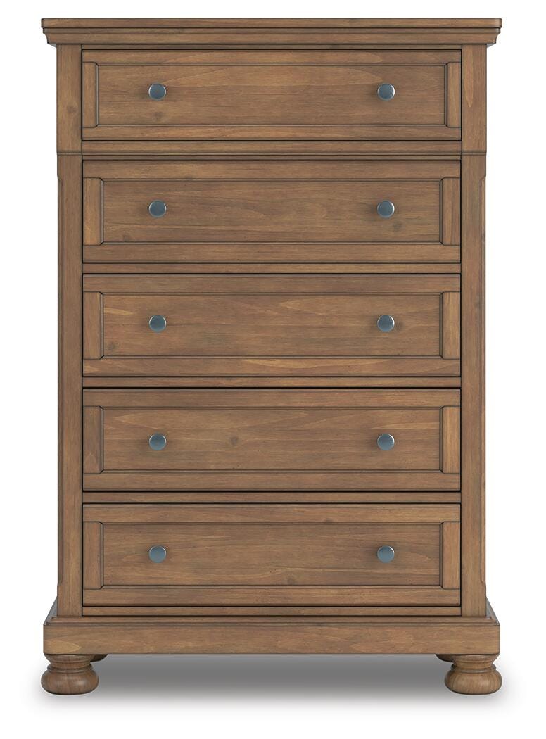Feddinger Storage Sleigh Bed with Mirrored Dresser, Chest and Nightstand