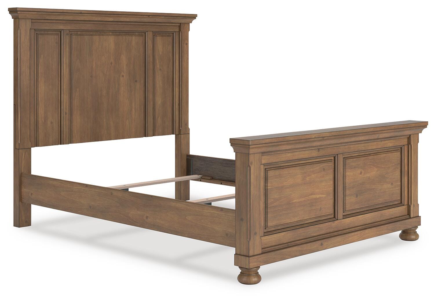 Feddinger Panel Bed with Mirrored Dresser and Nightstand