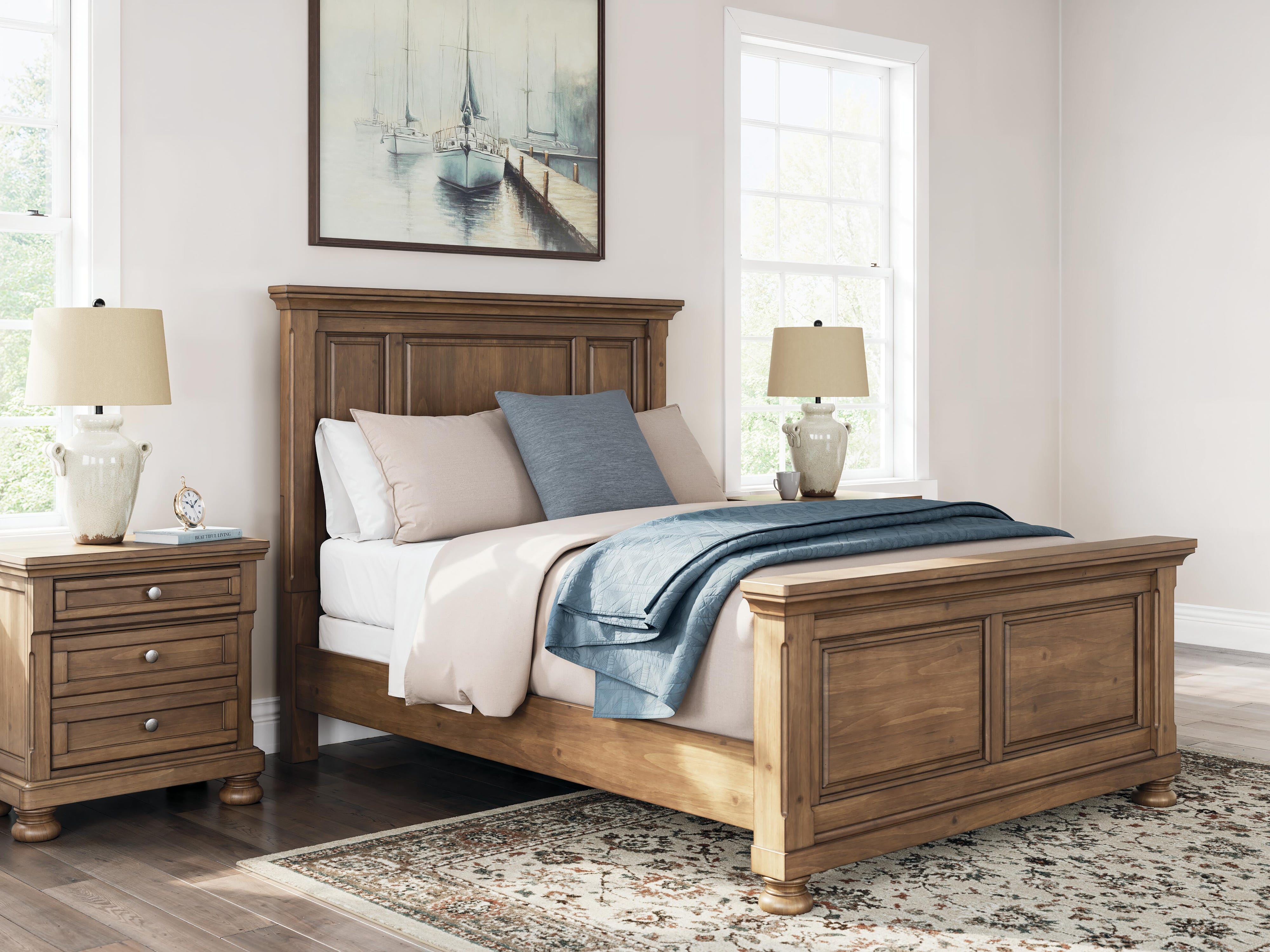Feddinger Panel Bed, Dresser, Mirror, Chest and 2 Nightstands