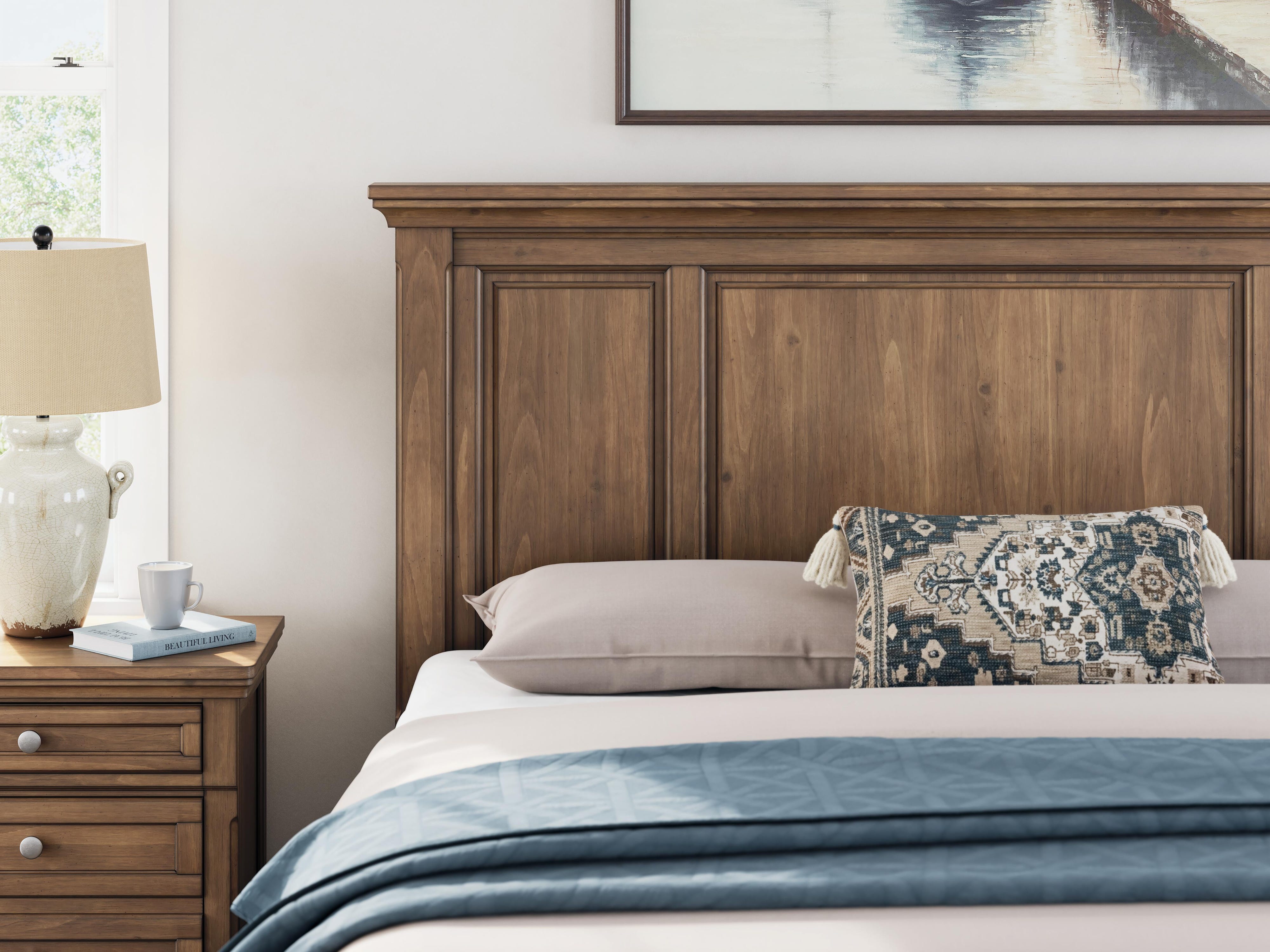 Feddinger Panel Bed, Dresser, Mirror, Chest and 2 Nightstands