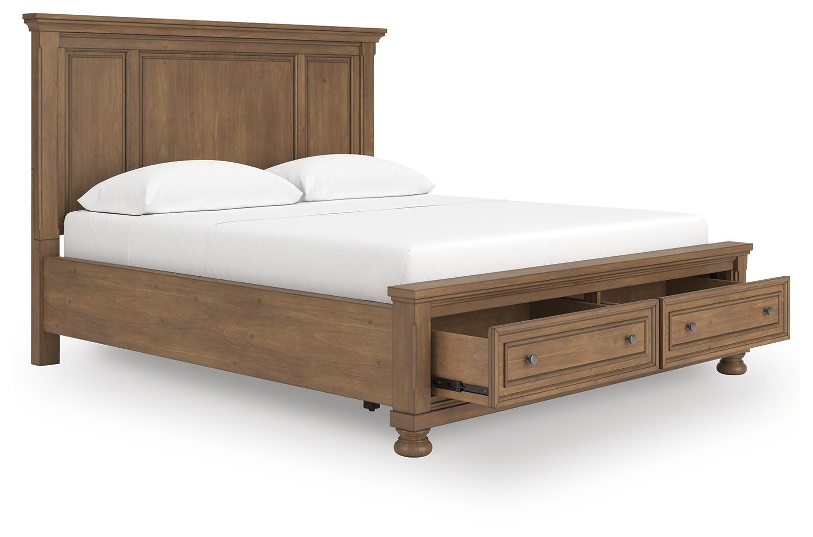 Feddinger Panel Storage Bed, Dresser and Nightstand