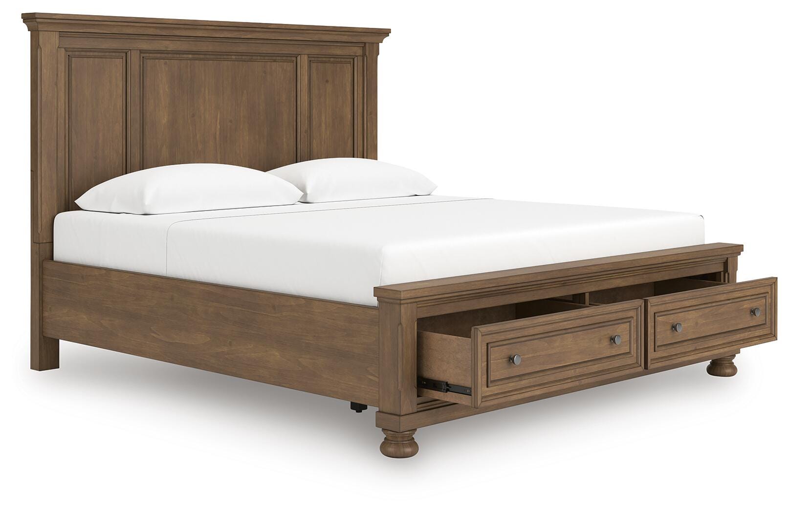 Feddinger Panel Storage Bed. Dresser, Mirror, Chest and Nightstand