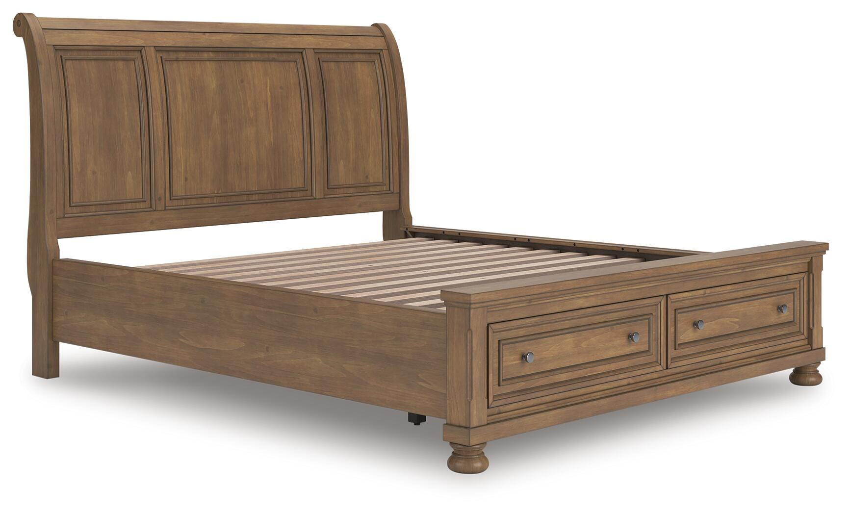 Feddinger Sleigh Storage Bed, Dresser and Mirror
