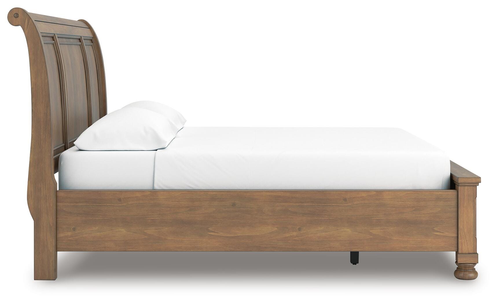 Feddinger Storage Sleigh Bed with Mirrored Dresser and Chest