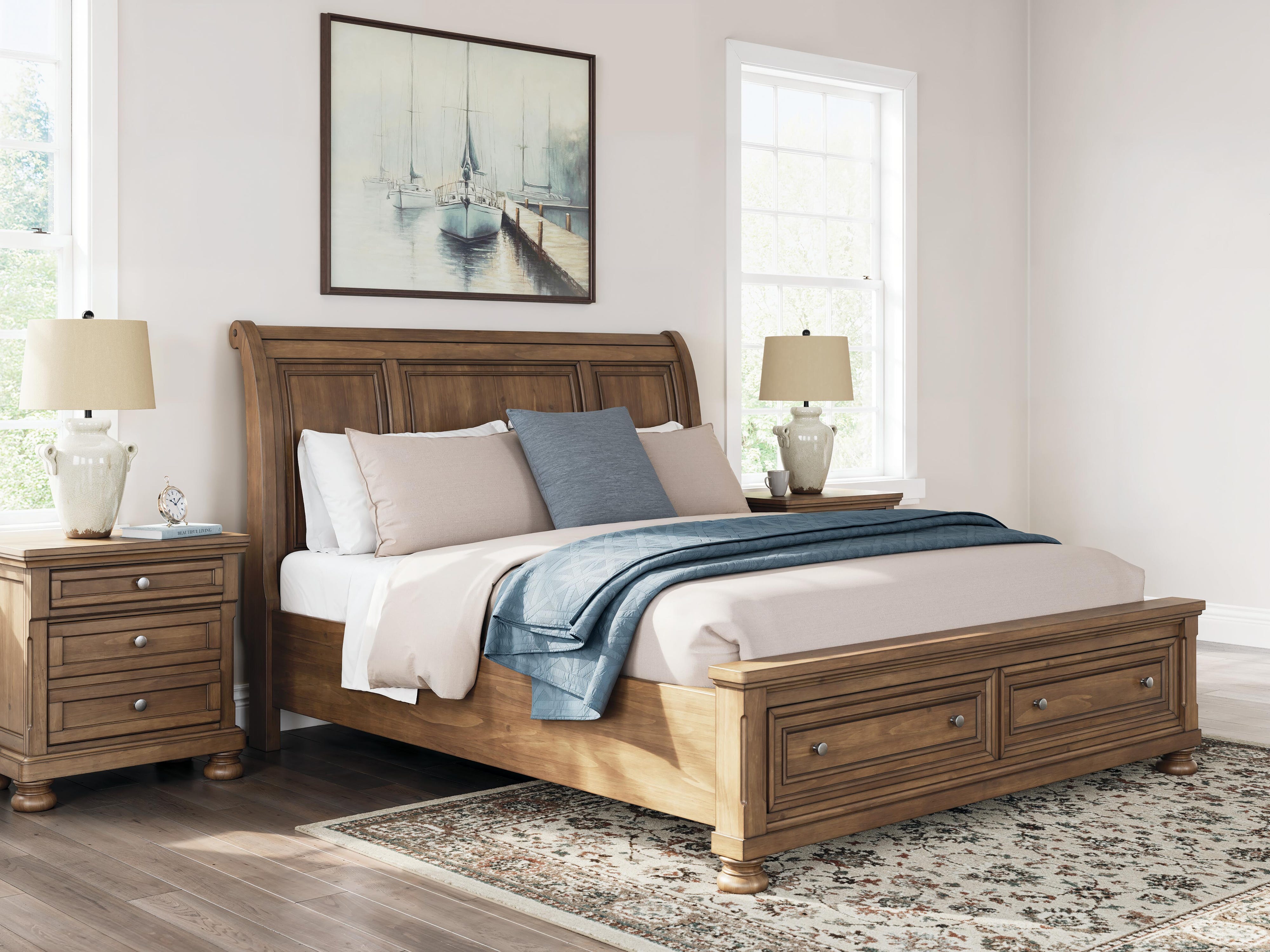 Feddinger Storage Sleigh Bed with Dresser