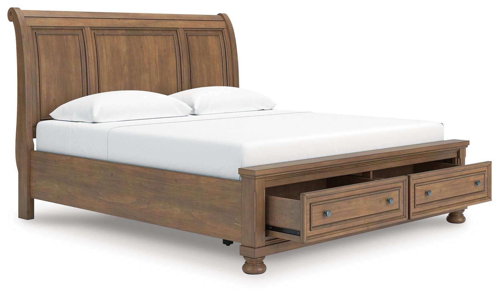 Feddinger Sleigh Storage Bed, Dresser and Mirror