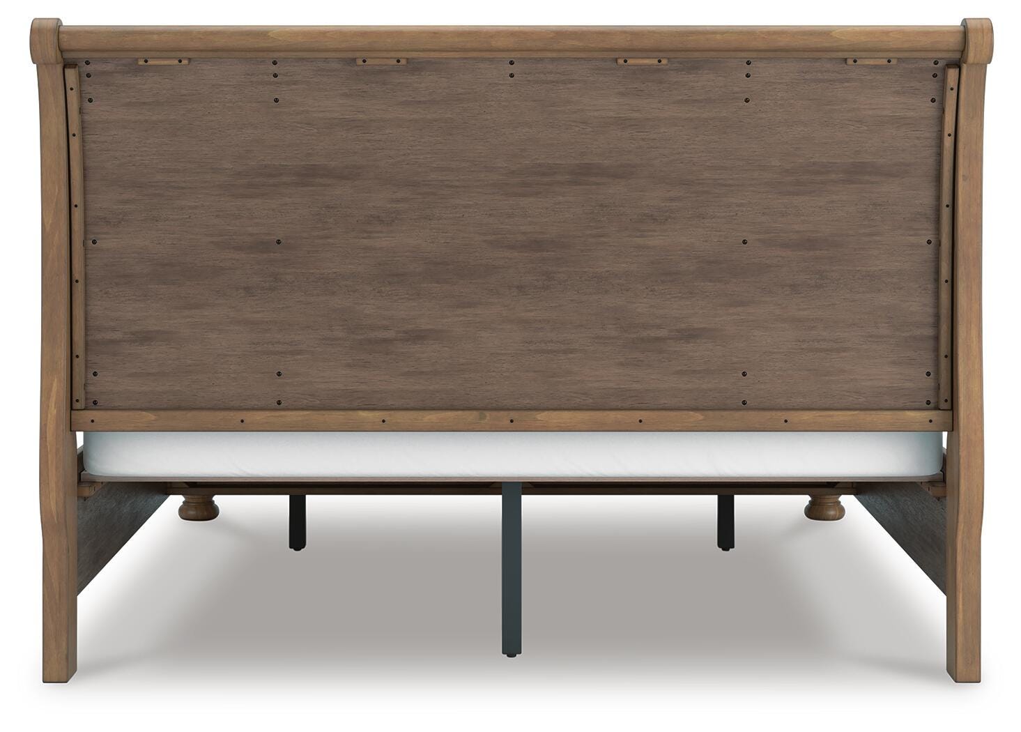 Feddinger Storage Sleigh Bed with Mirrored Dresser and Chest