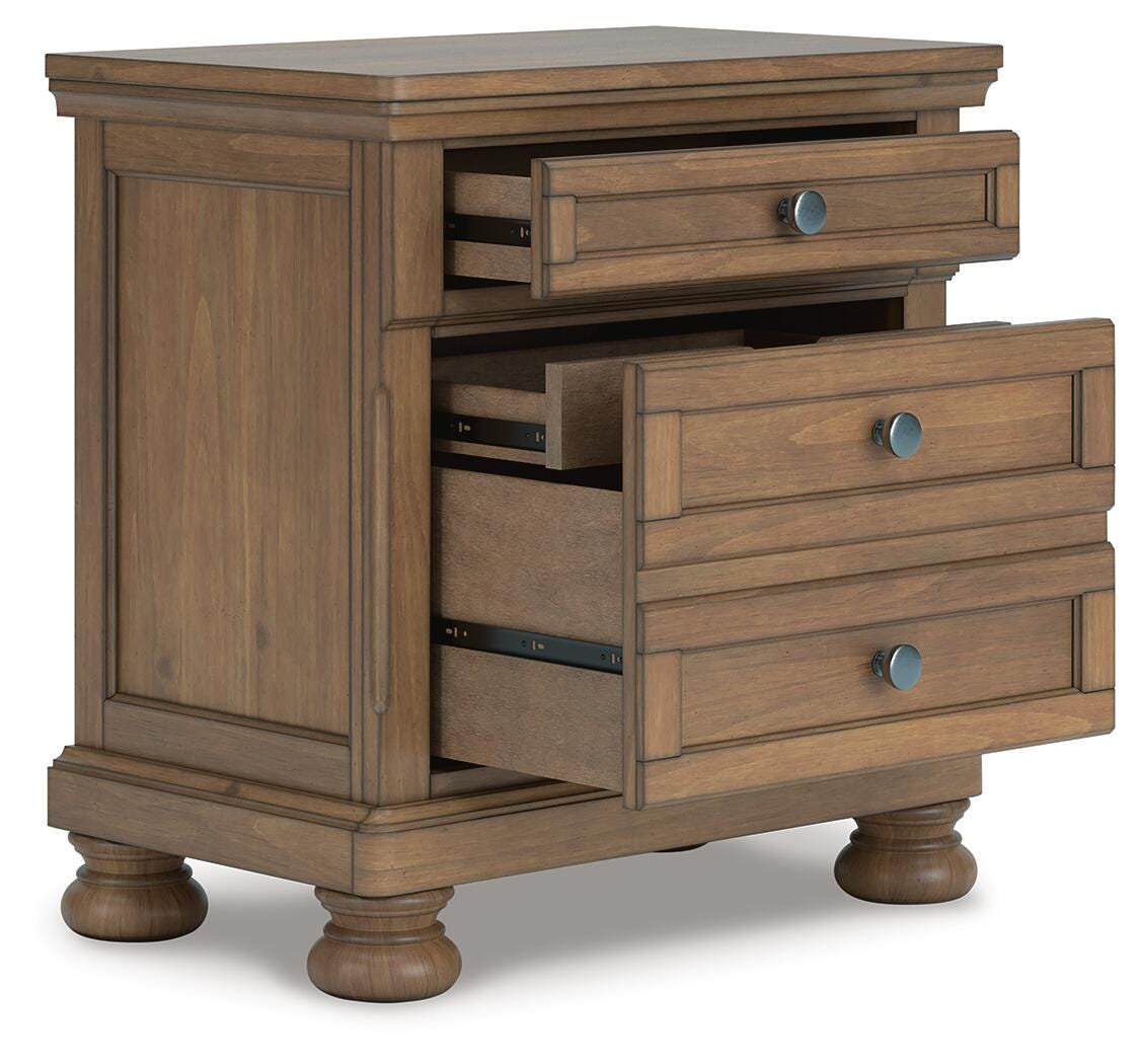 Feddinger Panel Storage Bed, Dresser and Nightstand