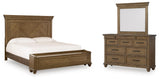 Karallin Panel Storage Bed, Dresser and Mirror