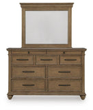 Karallin Panel Storage Bed, Dresser and Mirror