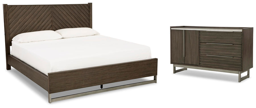 Arkenton Panel Bed with Dresser