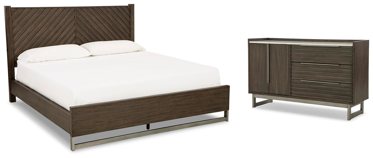 Arkenton Panel Bed with Dresser