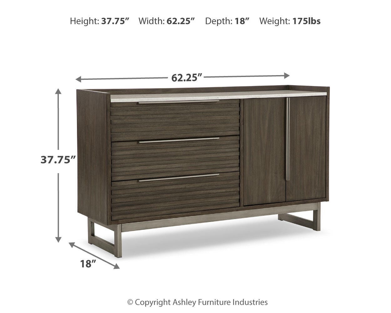 Arkenton Panel Bed with Dresser