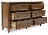 Sturlayne Upholstered Panel Bed and Dresser