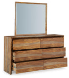Dressonni Panel Bed, Dresser and Mirror