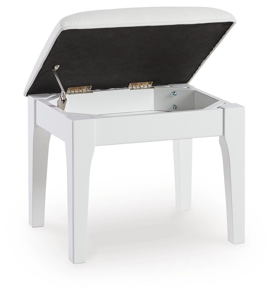 Chalanna Vanity, Mirror and Stool