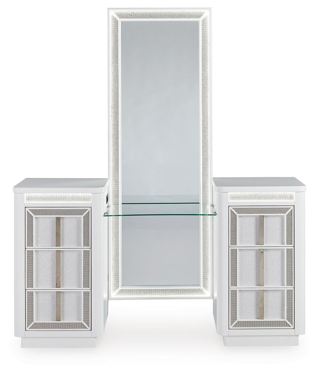 Chalanna Vanity, Mirror and Stool