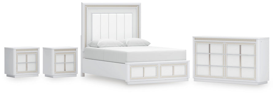 Chalanna Storage Bed, Dresser and 2 Nightstands