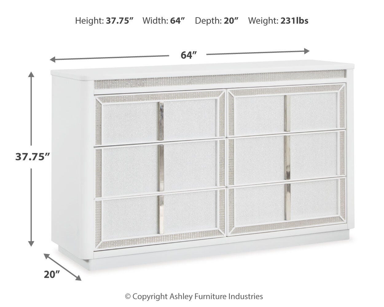 Chalanna Upholstered Storage Bed, Dresser and Nightstand