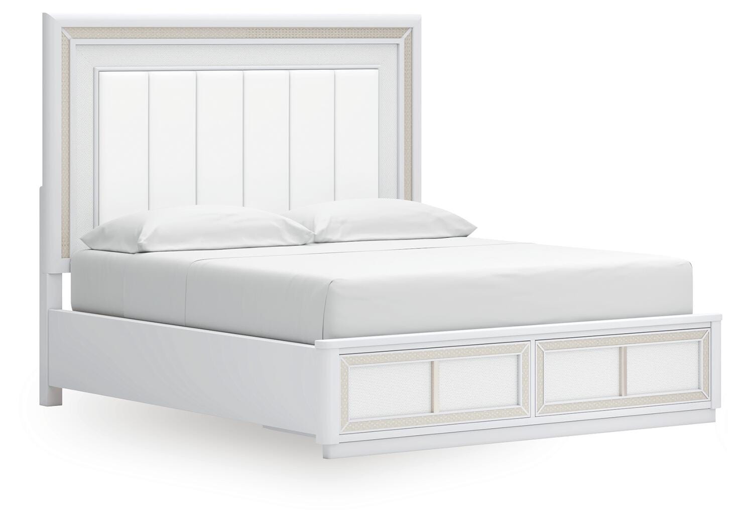Chalanna Upholstered Storage Bed, Dresser and Nightstand