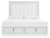 Chalanna Upholstered Storage Bed with Mirrored Dresser