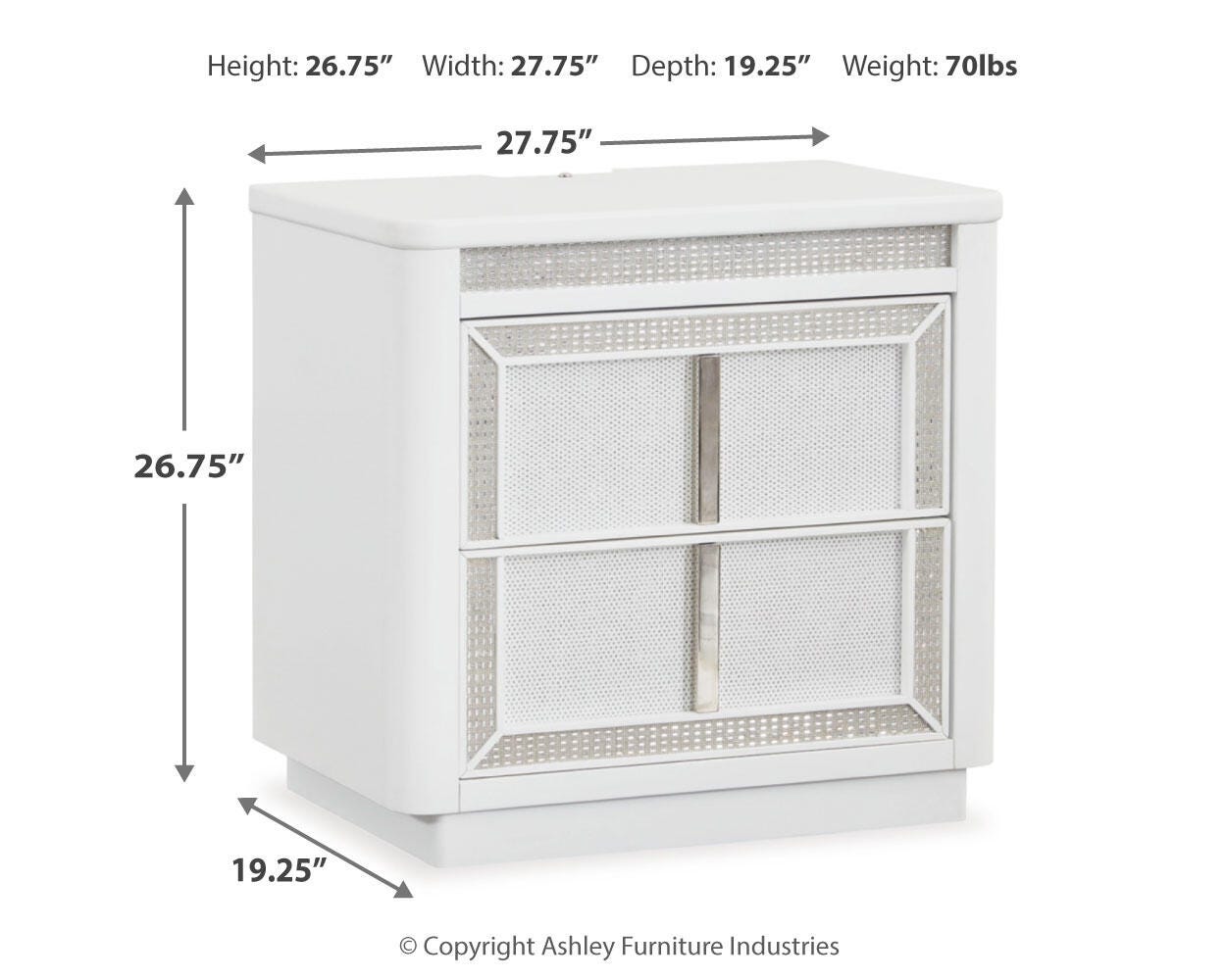 Chalanna Upholstered Storage Bed, Dresser and Nightstand