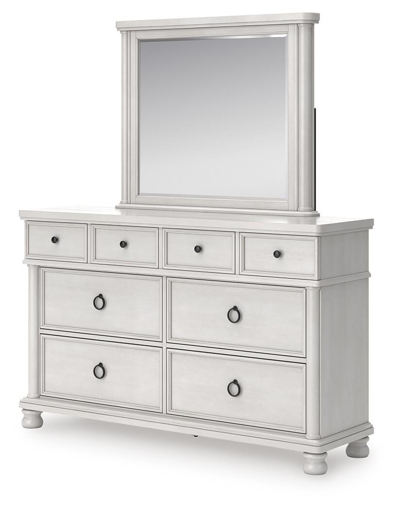 Rowlenstown Poster Bed, Dresser, Mirror and Nightstand