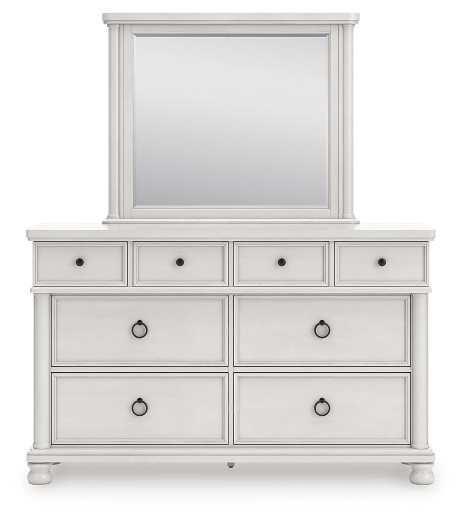 Rowlenstown Poster Bed, Dresser and Mirror