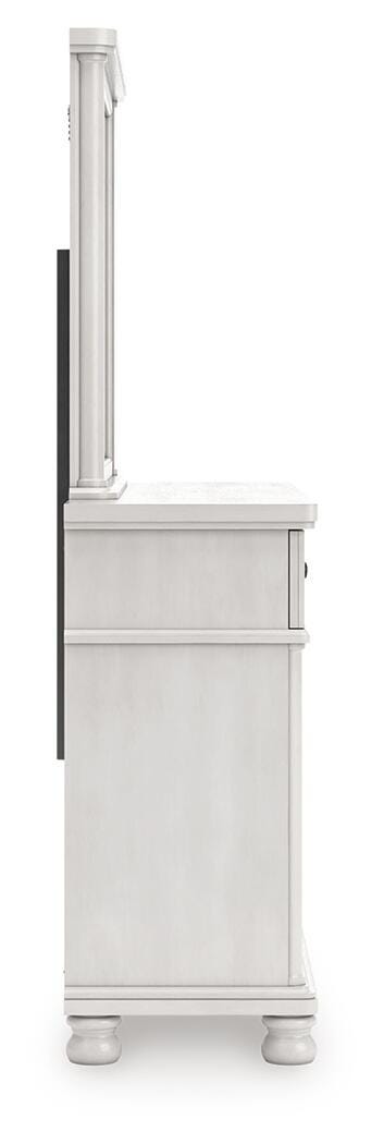 Rowlenstown Poster Bed, Dresser and Mirror