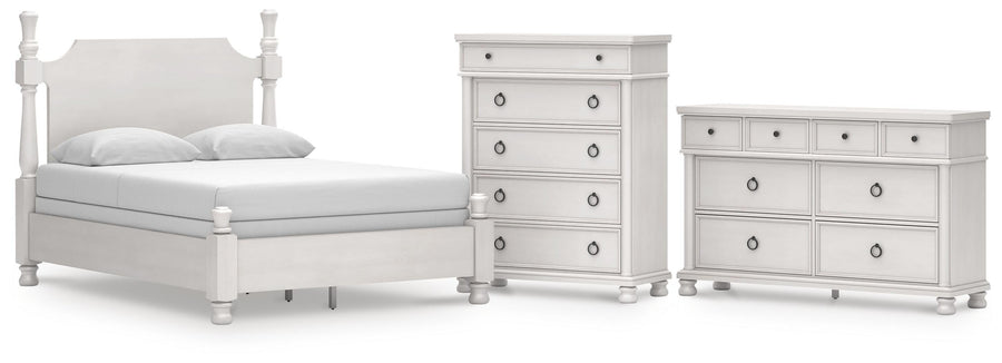 Rowlenstown Poster Bed, Dresser and Chest