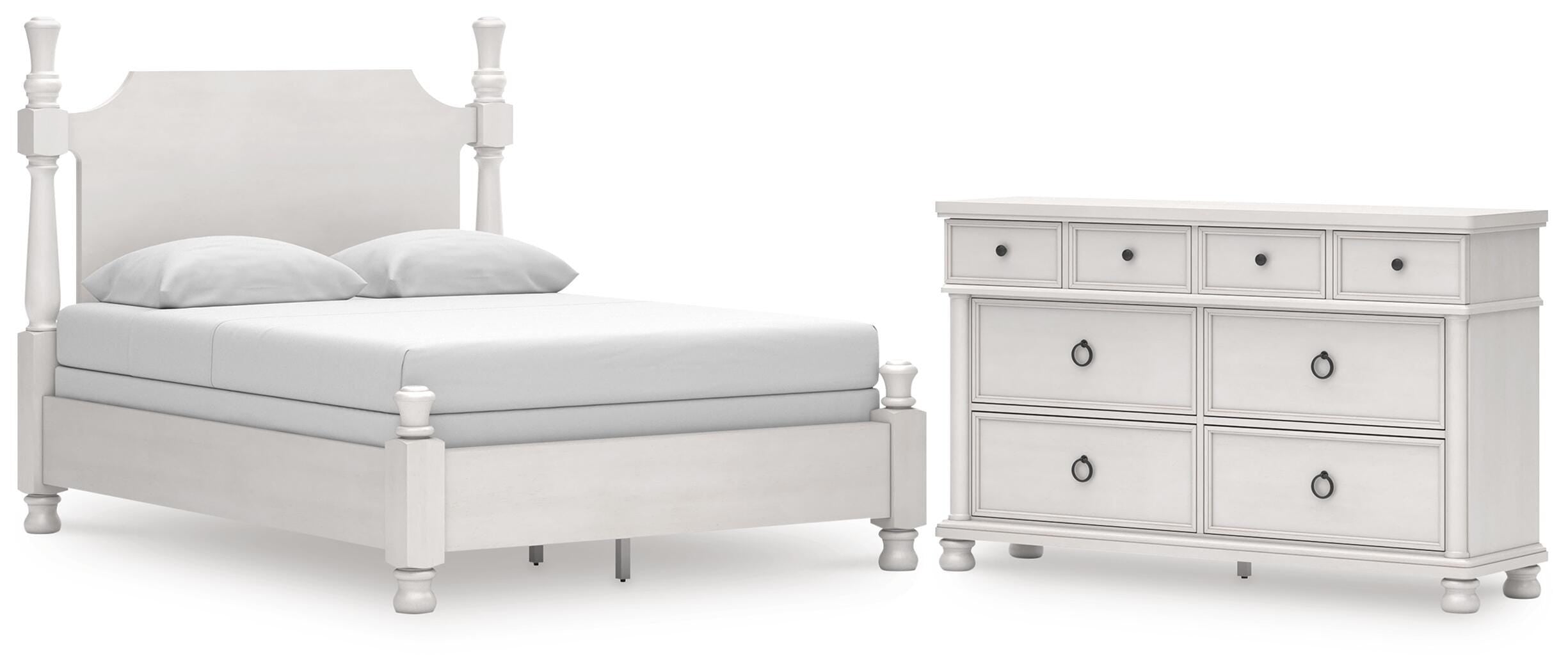 Rowlenstown Poster Bed and Dresser