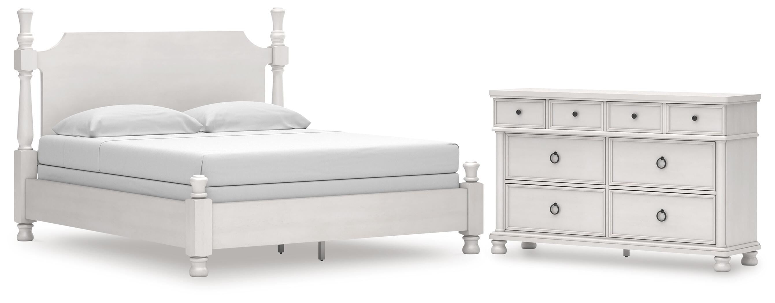Rowlenstown Poster Bed and Dresser