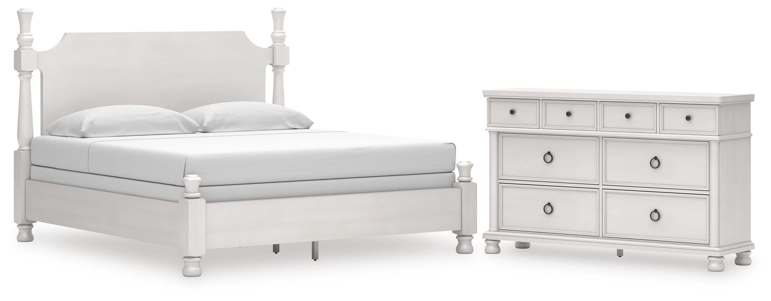 Rowlenstown Poster Bed and Dresser