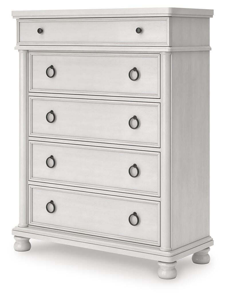 Rowlenstown Poster Bed, Dresser and Chest