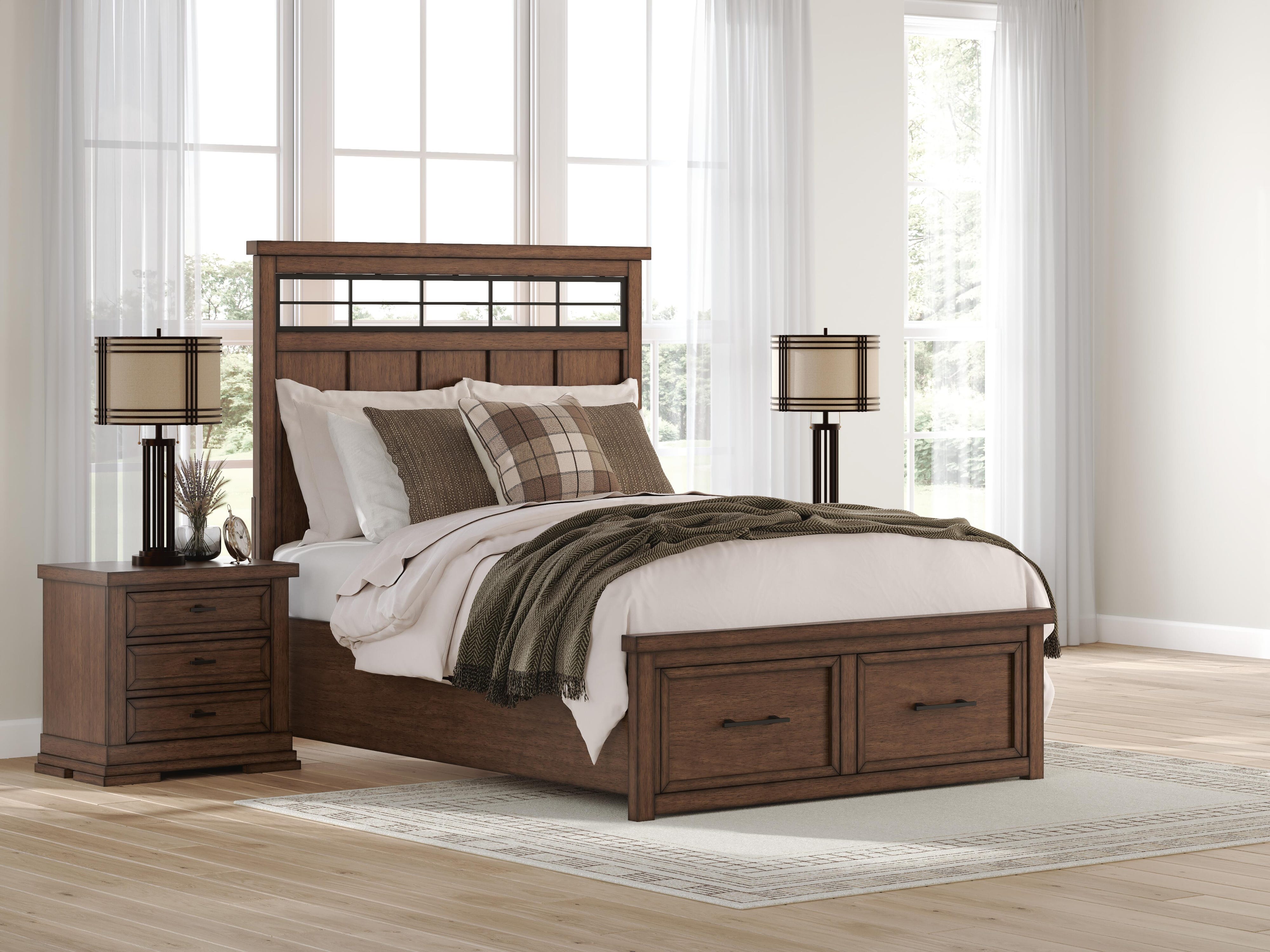 Taffenbrook Panel Storage Bed, Dresser and Mirror
