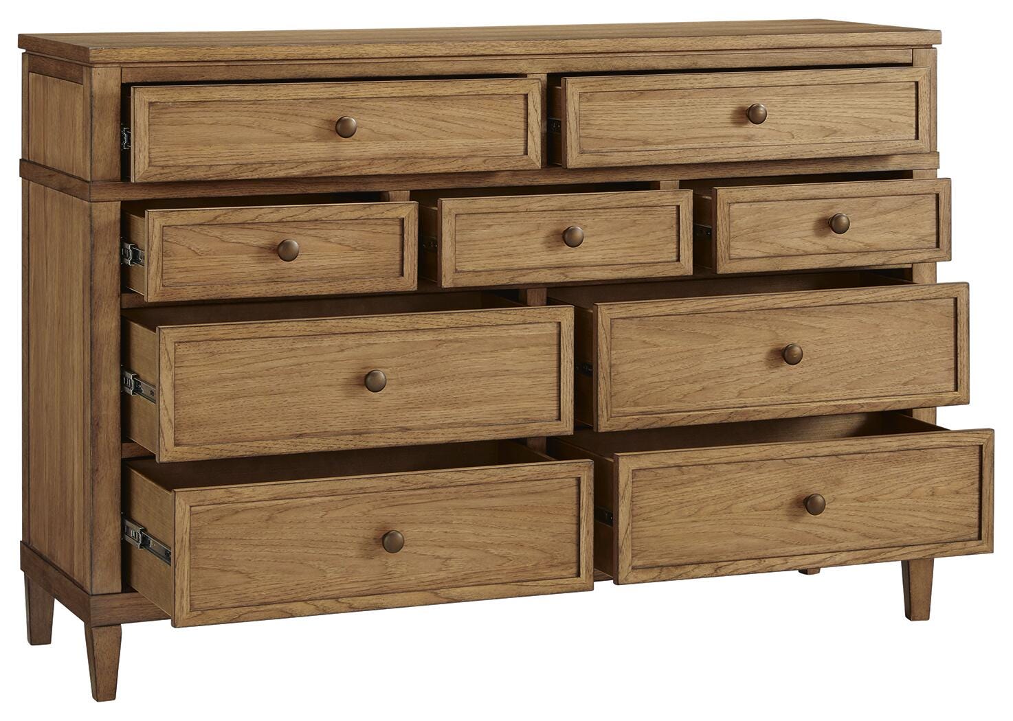 Sharlance Upholstered Panel Bed and Dresser