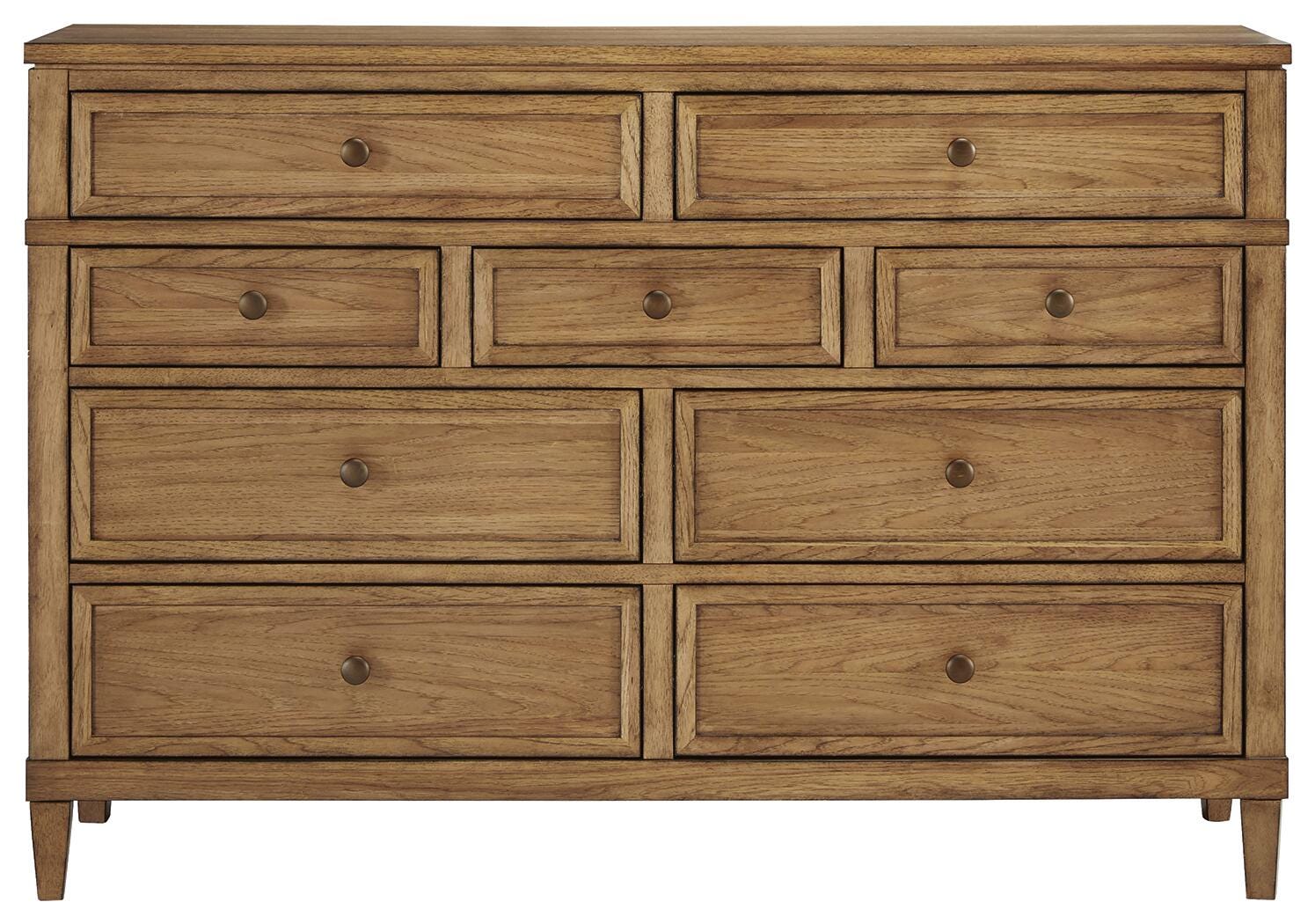 Sharlance Upholstered Panel Bed and Dresser
