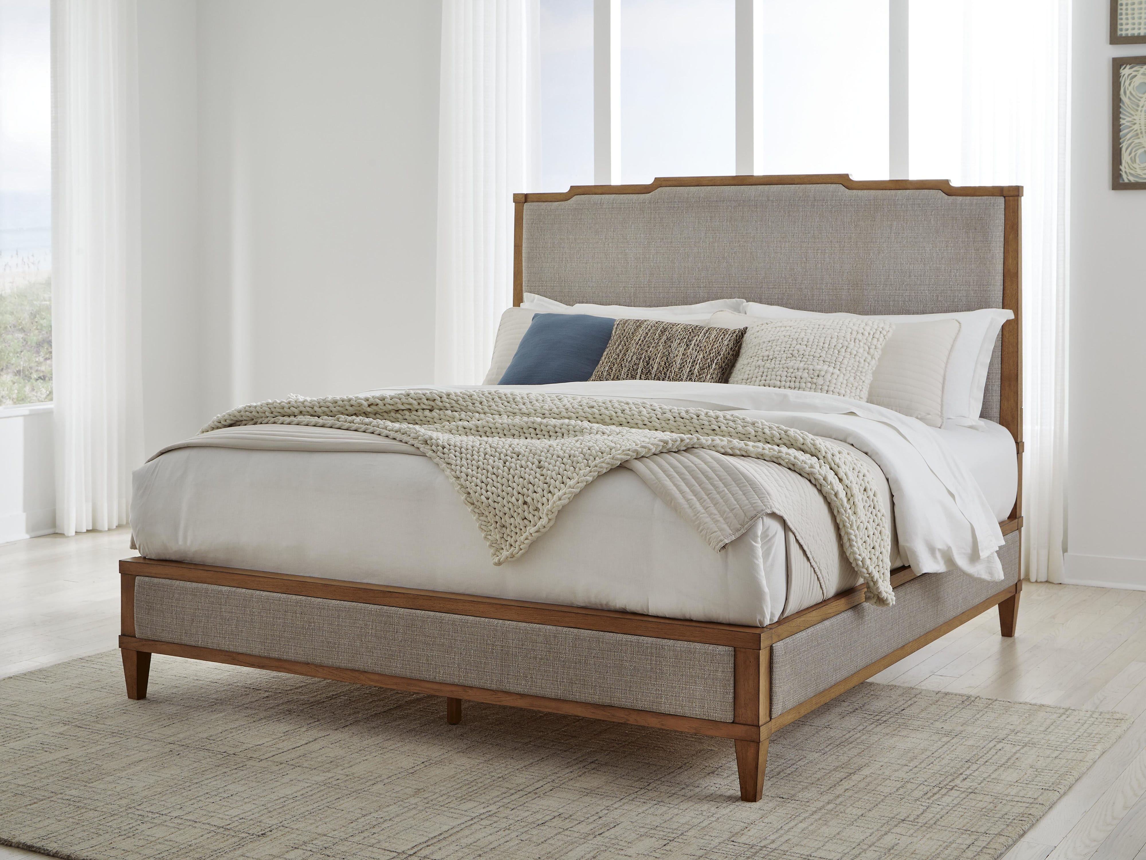 Sharlance Upholstered Panel Bed and Dresser