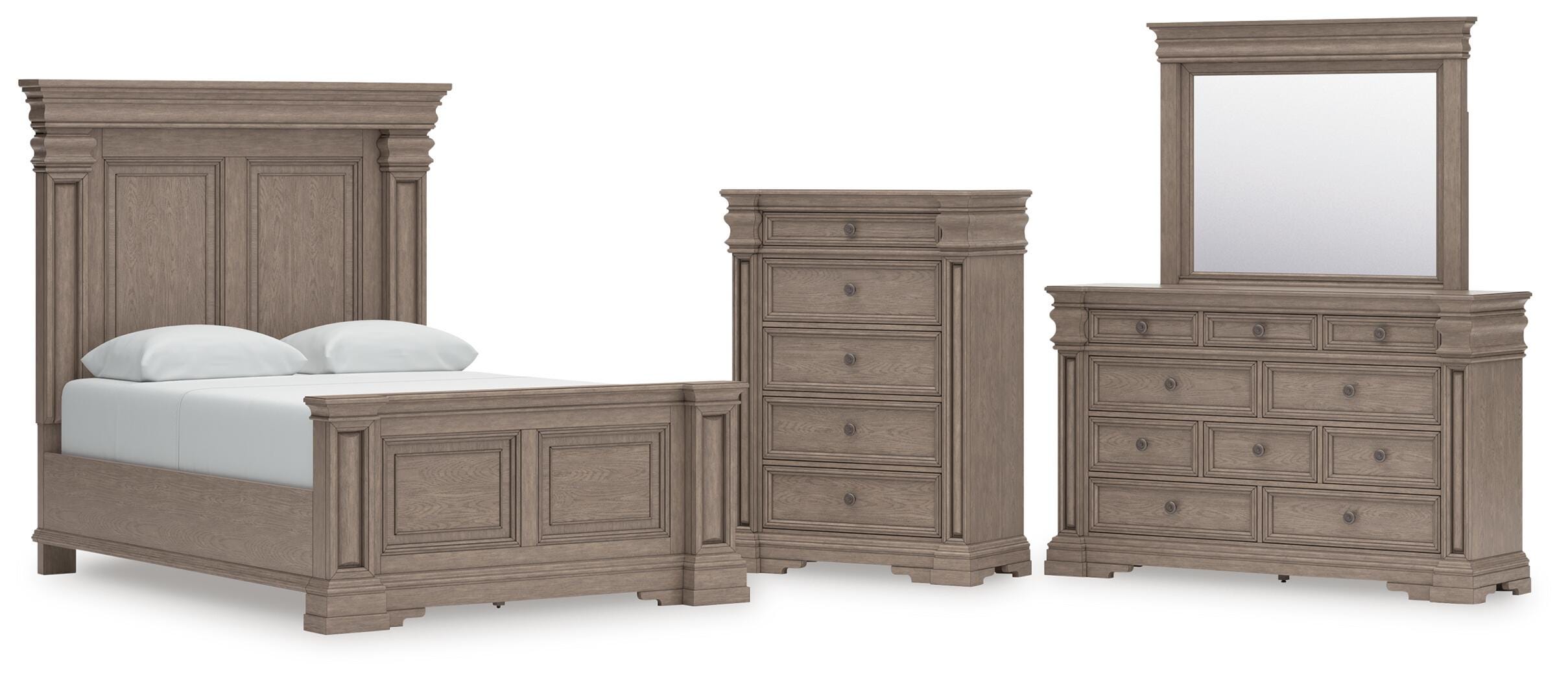 Blairhurst Panel Bed, Dresser, Mirror and Chest