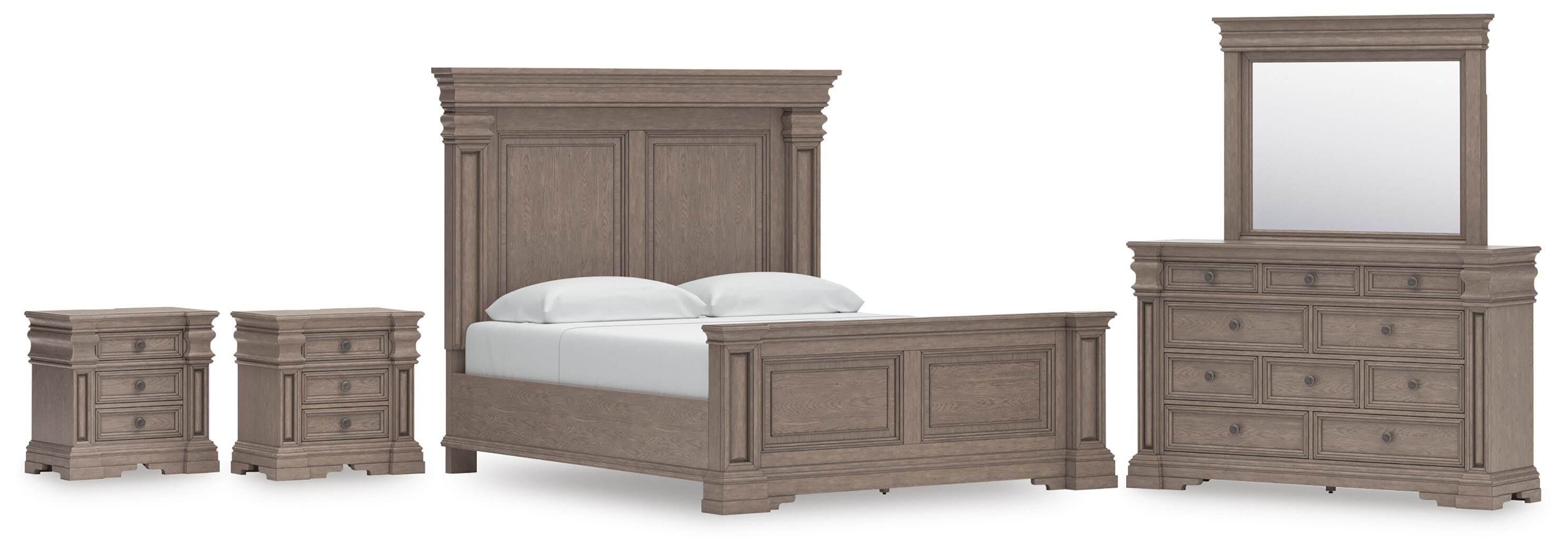 Blairhurst Panel Bed, Dresser, Mirror and 2 Nightstands