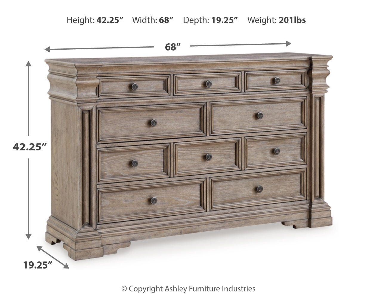 Blairhurst Panel Bed, Dresser, Chest and 2 Nightstands