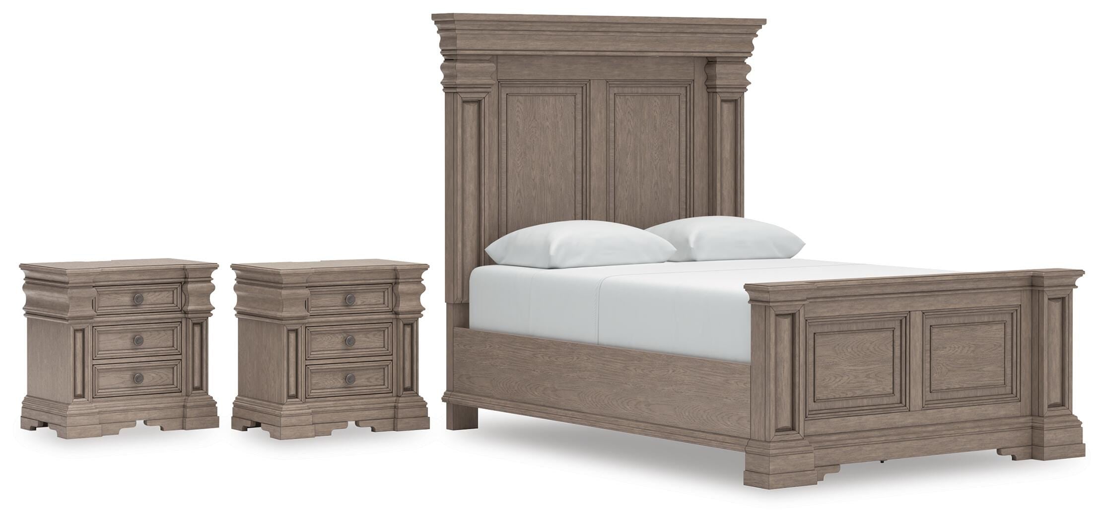 Blairhurst Panel Bed and 2 Nightstands