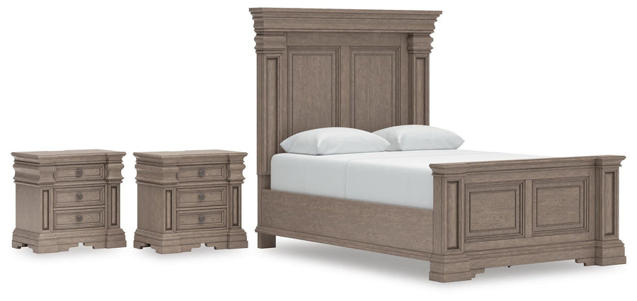 Blairhurst Panel Bed and 2 Nightstands
