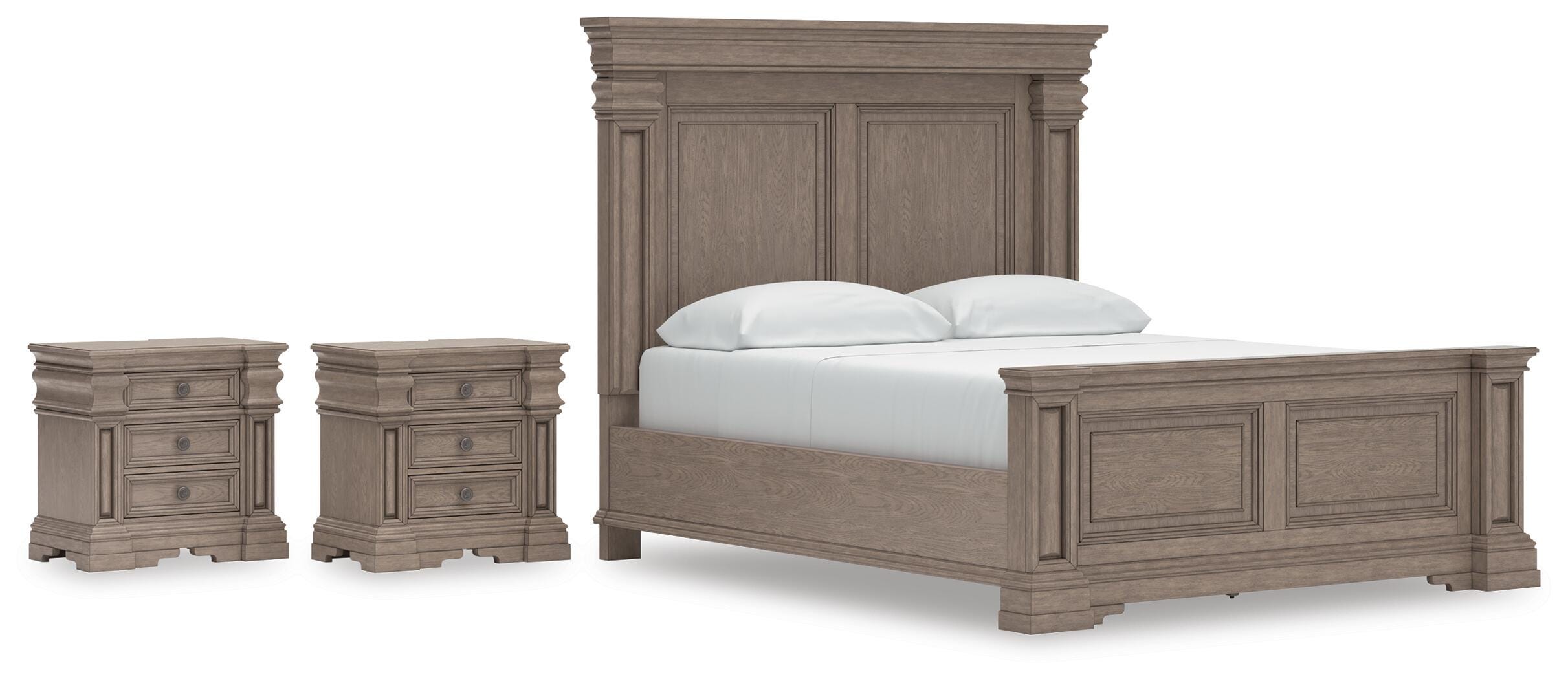 Blairhurst Panel Bed and 2 Nightstands