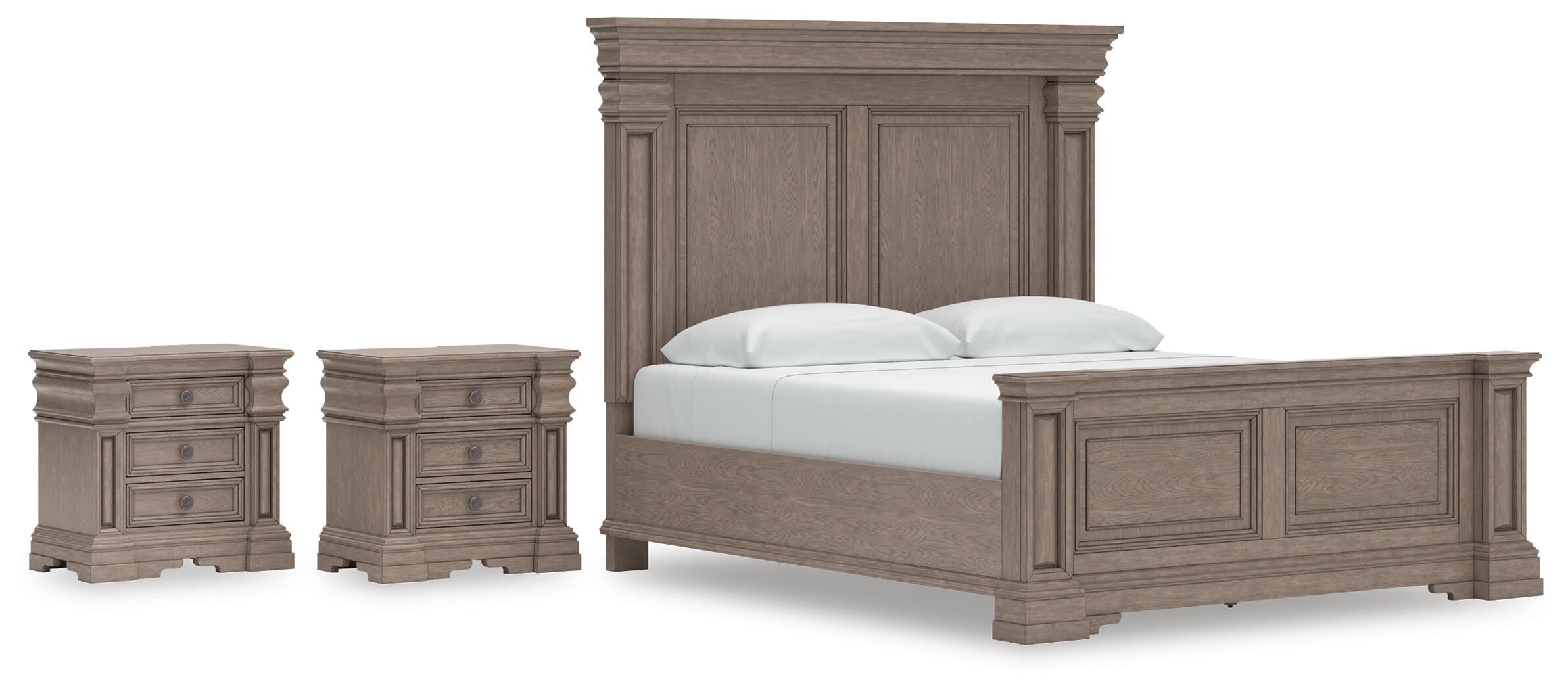 Blairhurst Panel Bed and 2 Nightstands