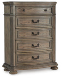 Ardenfield Sleigh Bed, Chest and Nightstand