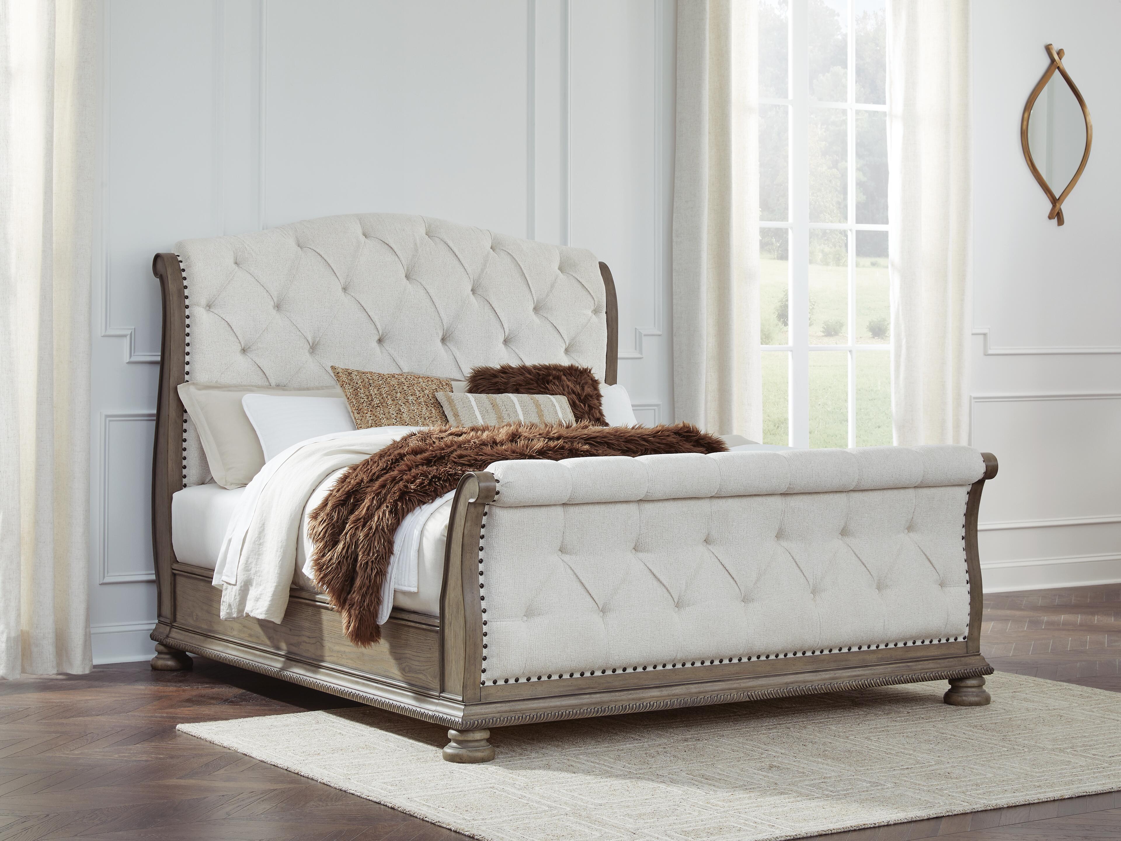 Ardenfield Upholstered Sleigh Bed
