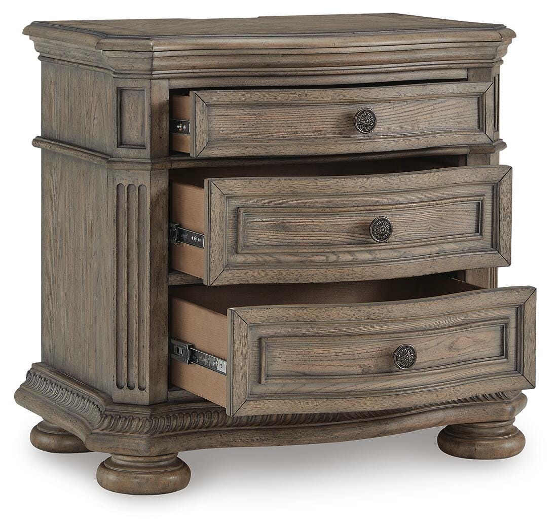 Ardenfield Sleigh Bed, Chest and Nightstand