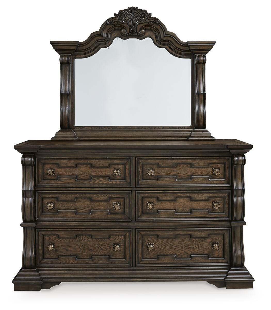 Maylee Panel Bed, Dresser, Mirror, Chest and 2 Nightstands